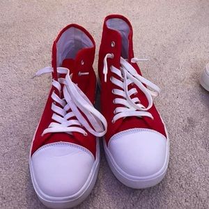 Red high tops